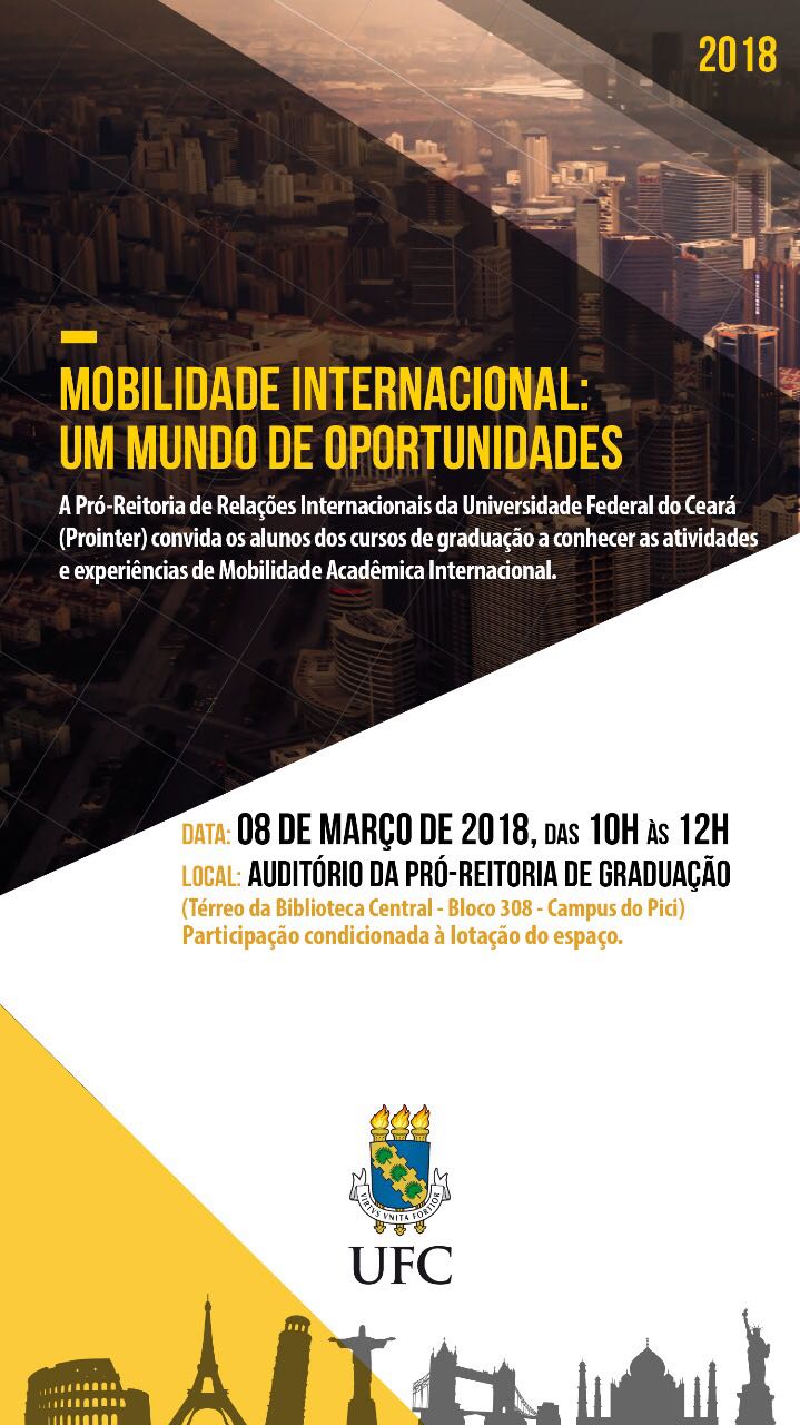 Palestra sobre Mobilidade Internacional